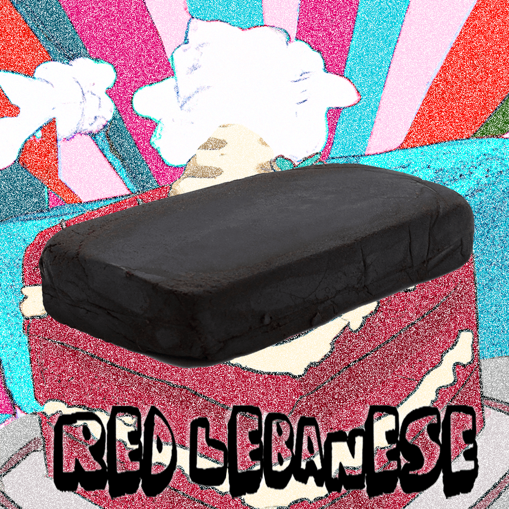 Red Lebanese CBD brick - Pollen Shark